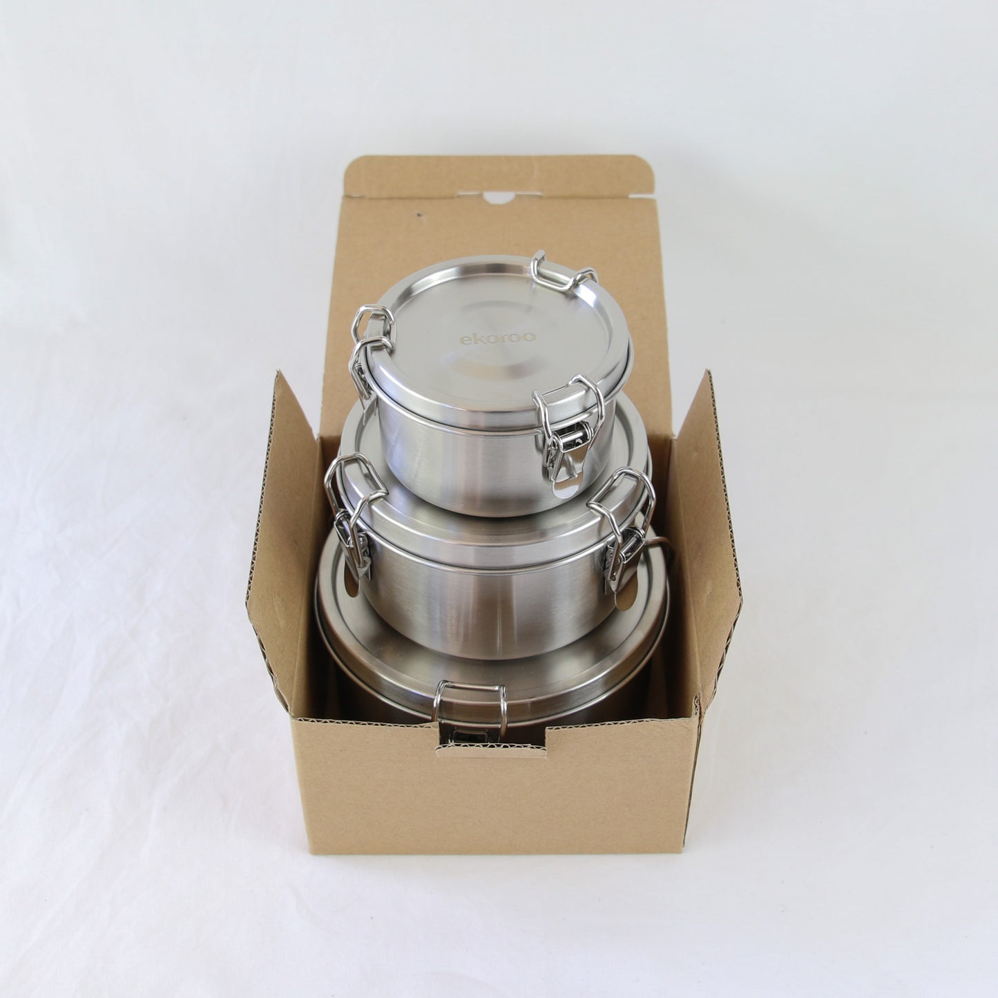 Lunch Box Set of 3 Round