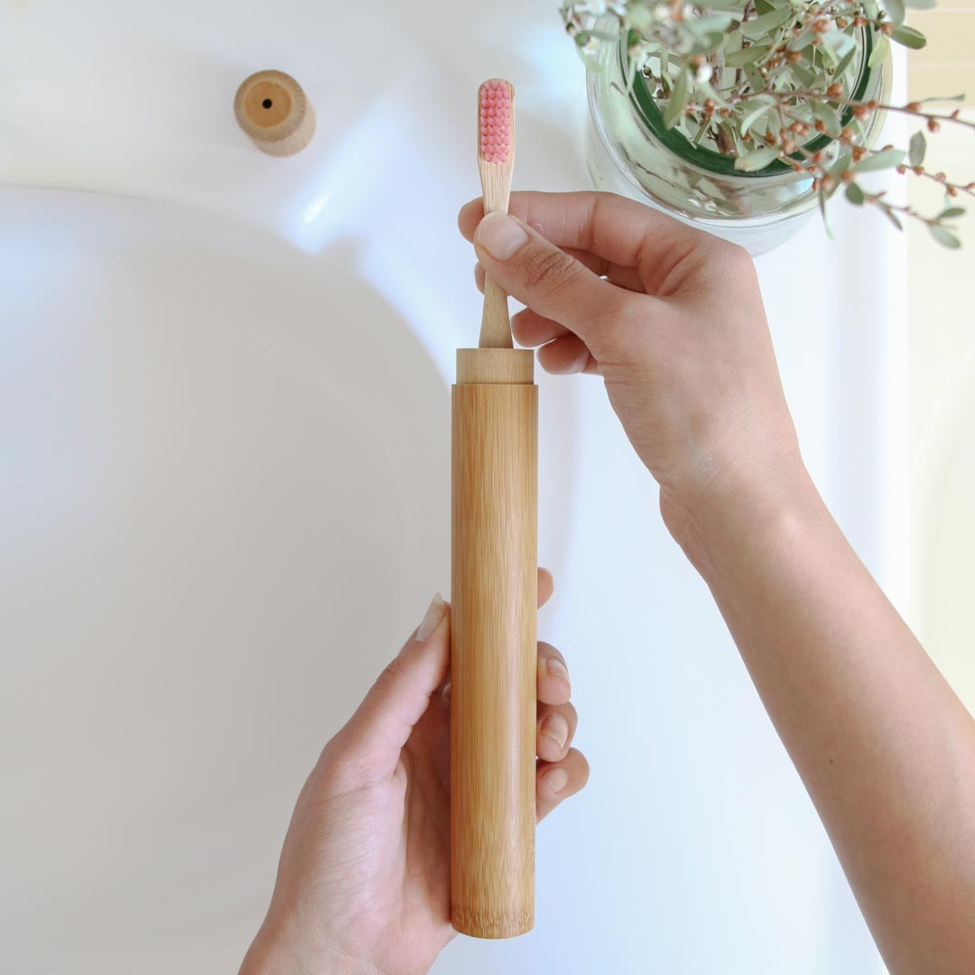 Bamboo Toothbrush Cover